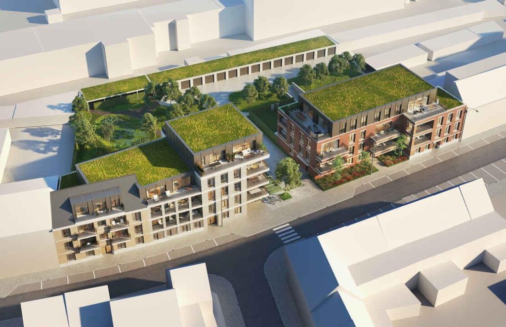 Illustratie voor huis kopen in Aartselaar met huissleutel en vastgoeddocumenten